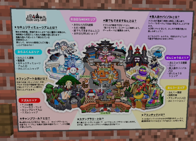 ドズル社ランド園内マップ